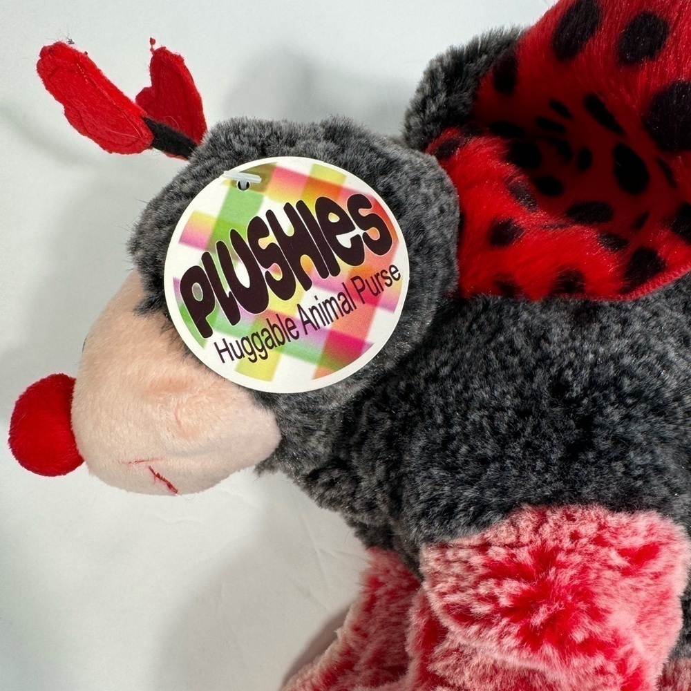 Plushies Huggable Purse lady bug Plush -Handbag clutch - Picture 5 of 9